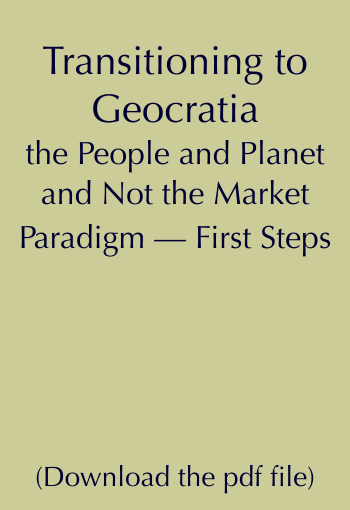  Transitioning to Geocratia 